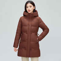 Mid-length Cotton Clothing Slimming Thickened Windproof And Warm