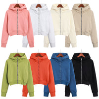 Women's Short Slim Outdoor Sports Hoodie