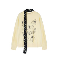 American Street Idle Style Soft Glutinous Mohair Animal Jacquard Sweater