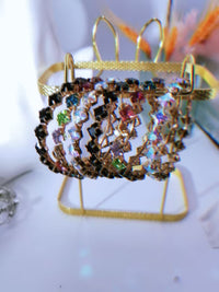 Rhombus Iridescent Large Hoop Earrings
