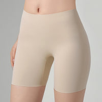 Ice-silk Seamless Mid-rise Tummy-control Butt-lifting Anti-exposure Leggings