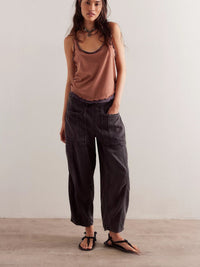 Casual Loose Low-Waist Barrel-Shape Womens Jeans