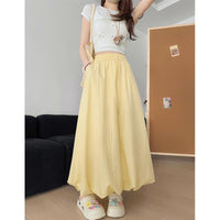 Laidback Voluminous Bud Shaped Midlength Skirt