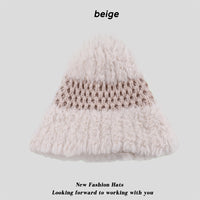 Women's Versatile Knitted Ear Warm Pullover Hat