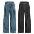 Mens Fashionable Casual Solid-Color Straight-Leg Pants