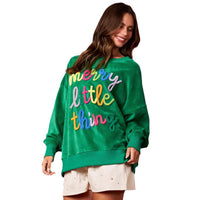 Letter-embroidered Hoodie For Women Casual Pullover Top