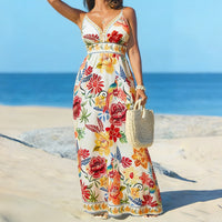 Women's Strap Print Casual Dress