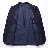 Men's South Korean-style Slim-fit Business Two-button Suit Set