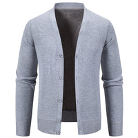 Solid Color Warm Simple Versatile Knit Sweater