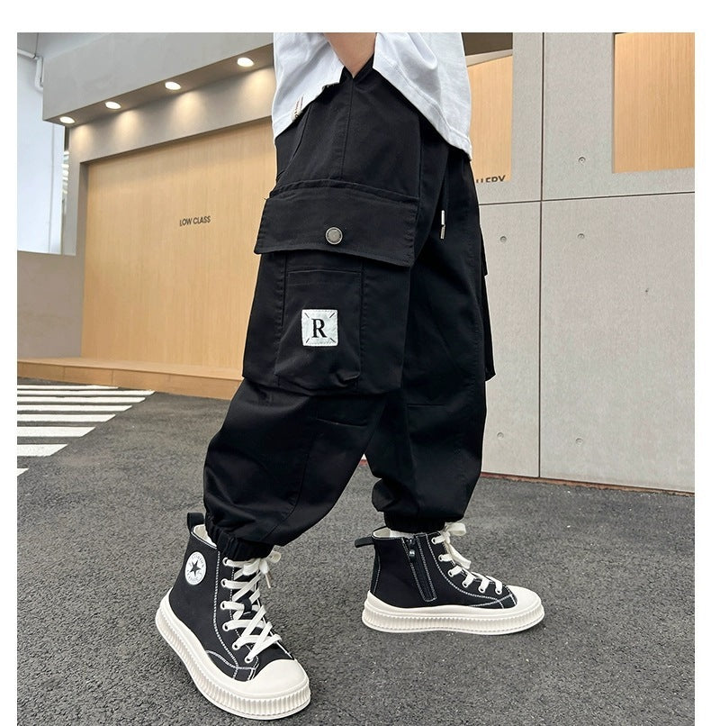 Men's Loose Straight-leg Ankle-banded Pants