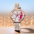Women's Rotatable Car Wheel Luminous Quartz Watch