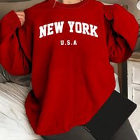Hooded Sweatshirt Casual Long Sleeve Round Neck Women