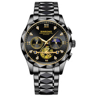 Multifunctional Quartz Watch All-match Six-pin Timing Casual