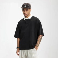 Lapel T-shirt Mountain Outdoor Contrast Color Polo Shirt