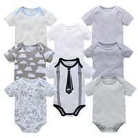 Baby Girl Baby Boy Newborn Cartoon Short-sleeved Romper Casual Romper