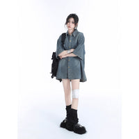 American Retro Heavy Wash Denim Short Sleeve