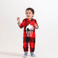 Family Faux Fur Christmas Print Parent-child Pajamas Set