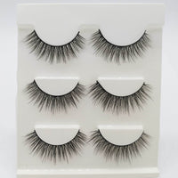 Three Pairs Of 3D Eyelash Natural Thick Multi-layer