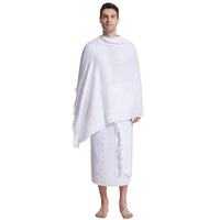 Spot Worship Scarf Pilgrimage Suit Middle East Arab Men's Solid Color Two-piece Set