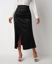 Pleated European And American Skirt Zipper Fishtail