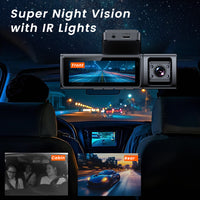 Three-record Driving Recorder WIFI Mobile Phone Interconnection GPS Driving Track Monitoring
