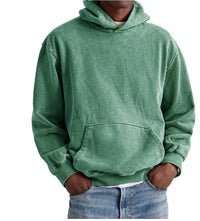 Men's Round Neck American Retro Casual Hooded Sweatshirt