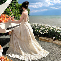 French-style Seductive Bohemian Halter Strap Dress For Women