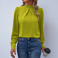 Women's Satin Fashion Long-Sleeve Blouse