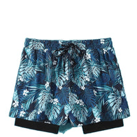 Professional Double Layer Quick-drying Anti-embarrassment Swimsuit Beach Pants