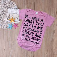 Letter Romper Children's Summer Clothing Short Sleeve