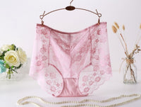 Plus Size Lace Women's Transparent Abdomen Seamless Women's Underwear
