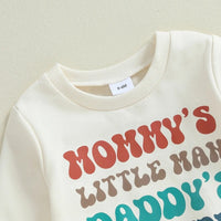 Letter Long-sleeve Sweater Set