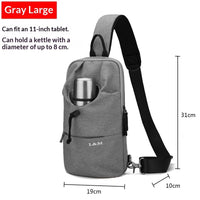 Mens Large-capacity Crossbody Chest Bag For Cycling