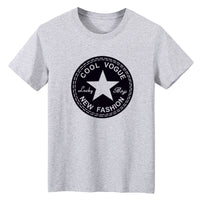Men's Short-sleeved T-shirt Summer Ice Silk Casual Print Top