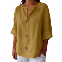 V-neck Pullover Shirt Fashion Casual Long-sleeved Top Women's Clothing