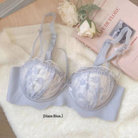 Womens Comfortable Plus-Size Non-Wired Bra And Panty Set With Anti-Sag Support
