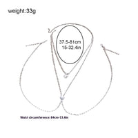 Rhinestone Love Body Chains Accessories
