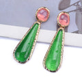 Personality Retro Long Unique Geometric Resin Earrings