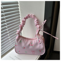 Fresh And Sweet Floral Underarm Bag For Women