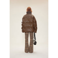 Cotton-padded Coat Stand-up Collar Thermal Loose Fashionable Jacket