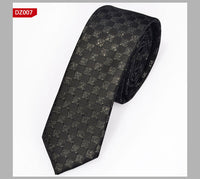 British Style Polyester Yarn Dyed Male 5cm Narrow Tie