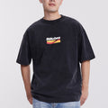 Men's Foam Color Printing Wash Short-sleeved T-shirt