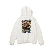 Retro Oil Painting Printed Loose Sweatshirt Men