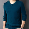 SpringAutumn Sweater V-Neck Top Men's