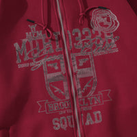 Dark High Street Letter Printing Hooded Loose Sweater Men