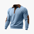 Mens European And American Ethnic-Style 3D Printed Half-Zip Hoodie