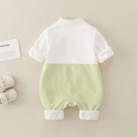 Newborn Boys And Girls Baby Spring And Autumn Long Sleeve Jumpsuit