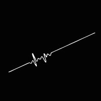 Car ECG Creative Heartbeat Motorcycle Body Bumper Decorative Stickers