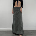 European And American Street Retro Split Skirt