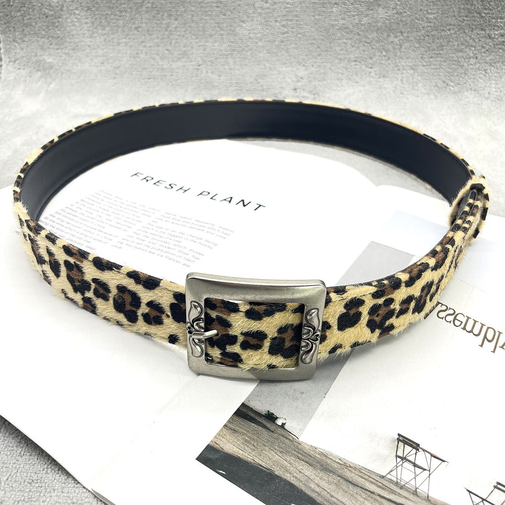 Leopard Print Snake Print Belt New Simple Style Waist